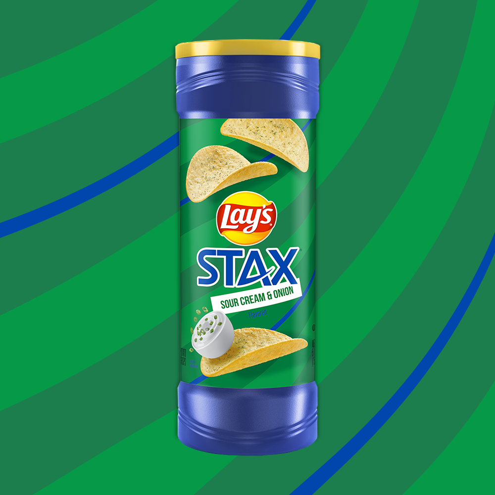 LAY'S® STAX® Sour Cream & Onion Flavored Potato Crisps Lay's